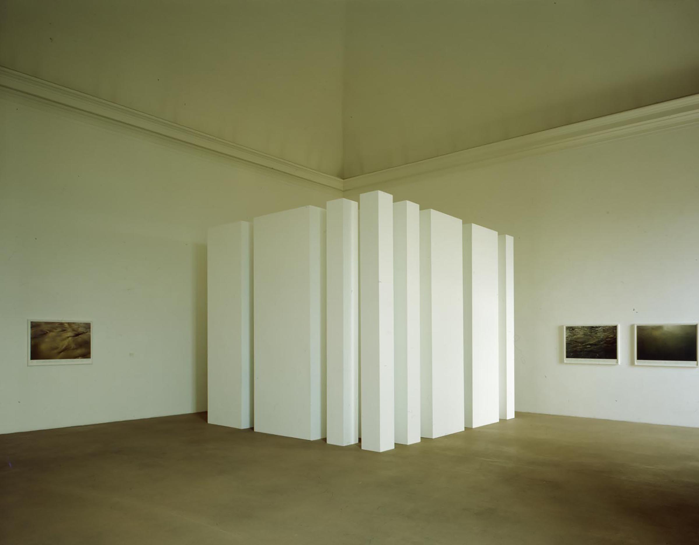 Roni Horn, Still Water (the River Thames, for Example), 1999; Marco Bagnoli, La Parola (come la Colonna ogni parola nel silenzio una colonna), 1991